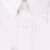 【JOHN PEARSE BLACK】【ノーアイロン】ボタンダウンドレスワイシャツ/ホワイト/ULTRA MOVE/ニット素材