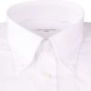 【JOHN PEARSE WHITE】【形態安定】ボタンダウンドレスシャツ/ホワイト×ドビーストライプ/OIL GUARD