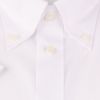 【半袖】【JOHN PEARSE WHITE】【形態安定】ボタンダウンドレスシャツ/ホワイト×ドビーストライプ/吸水速乾