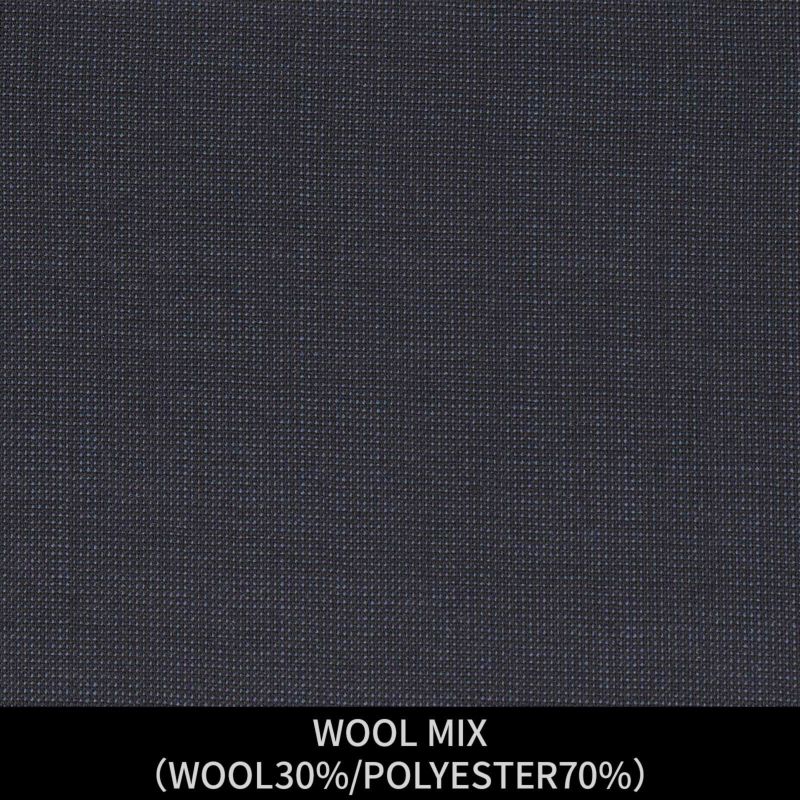 【日本縫製】【パターンオーダー】【ジョンピアースホワイト スーツ（4釦1掛ダブル）】スーツ/WOOL MIX/ネイビー(WOOL30%/POLYESTER70%)